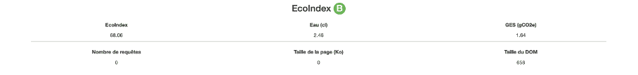 Capture d'écran du résultat de mesure pour la page 4